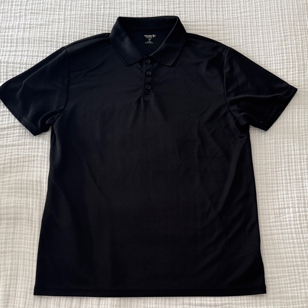 Men's Black Polo Shirt - Old Navy